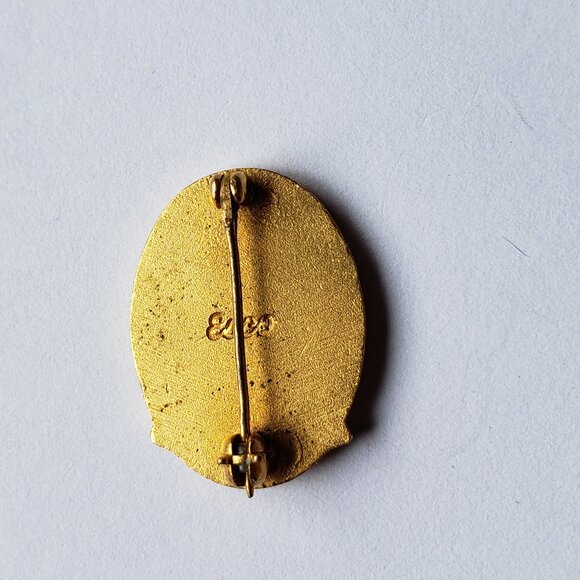 B. T. H. S. Service Host Club Gold Tone Metal Brooch Pin Lapel Pin - Picture 2 of 2